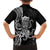 Black Hawaii Kanaloa God Family Matching Off Shoulder Short Dress and Hawaiian Shirt Hawaiian Octopus