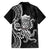 Black Hawaii Kanaloa God Family Matching Off Shoulder Short Dress and Hawaiian Shirt Hawaiian Octopus