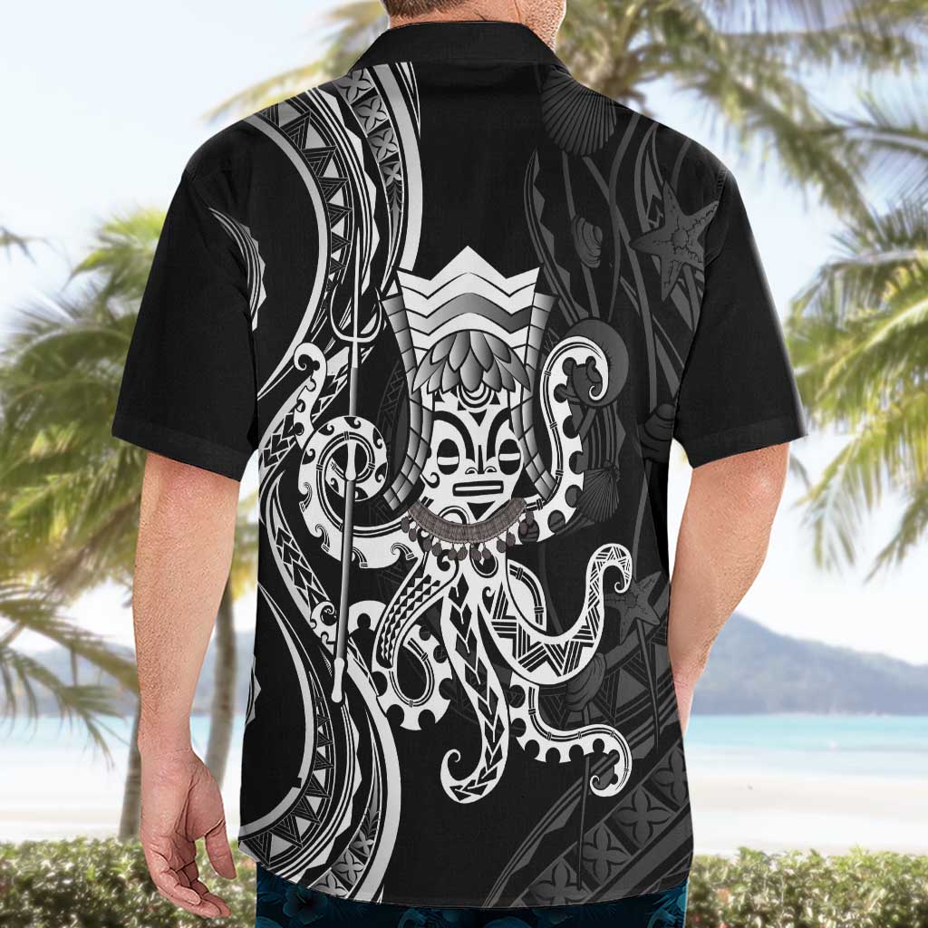 Black Hawaii Kanaloa God Hawaiian Shirt Hawaiian Octopus LT14 - Polynesian Pride