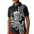 Black Hawaii Kanaloa God Kid Polo Shirt Hawaiian Octopus