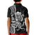 Black Hawaii Kanaloa God Kid Polo Shirt Hawaiian Octopus