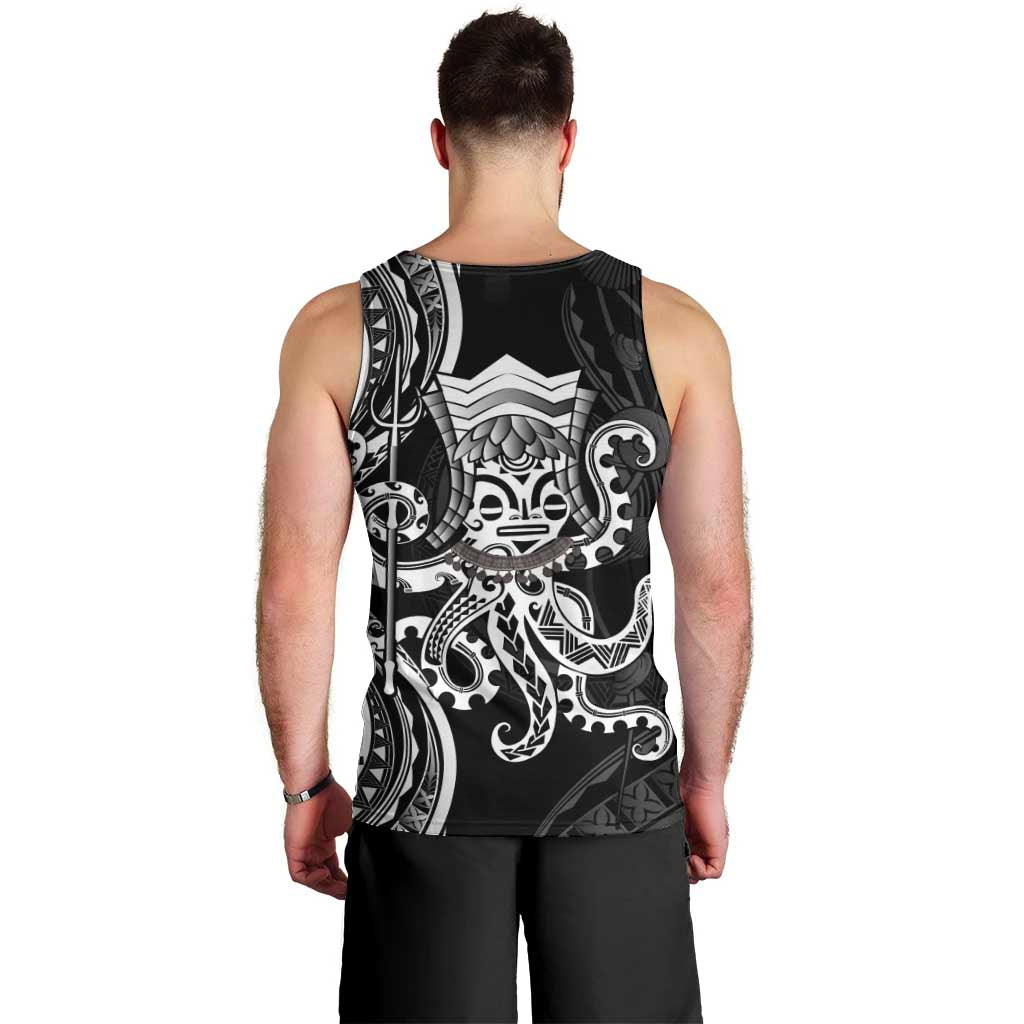 Black Hawaii Kanaloa God Men Tank Top Hawaiian Octopus LT14 - Polynesian Pride
