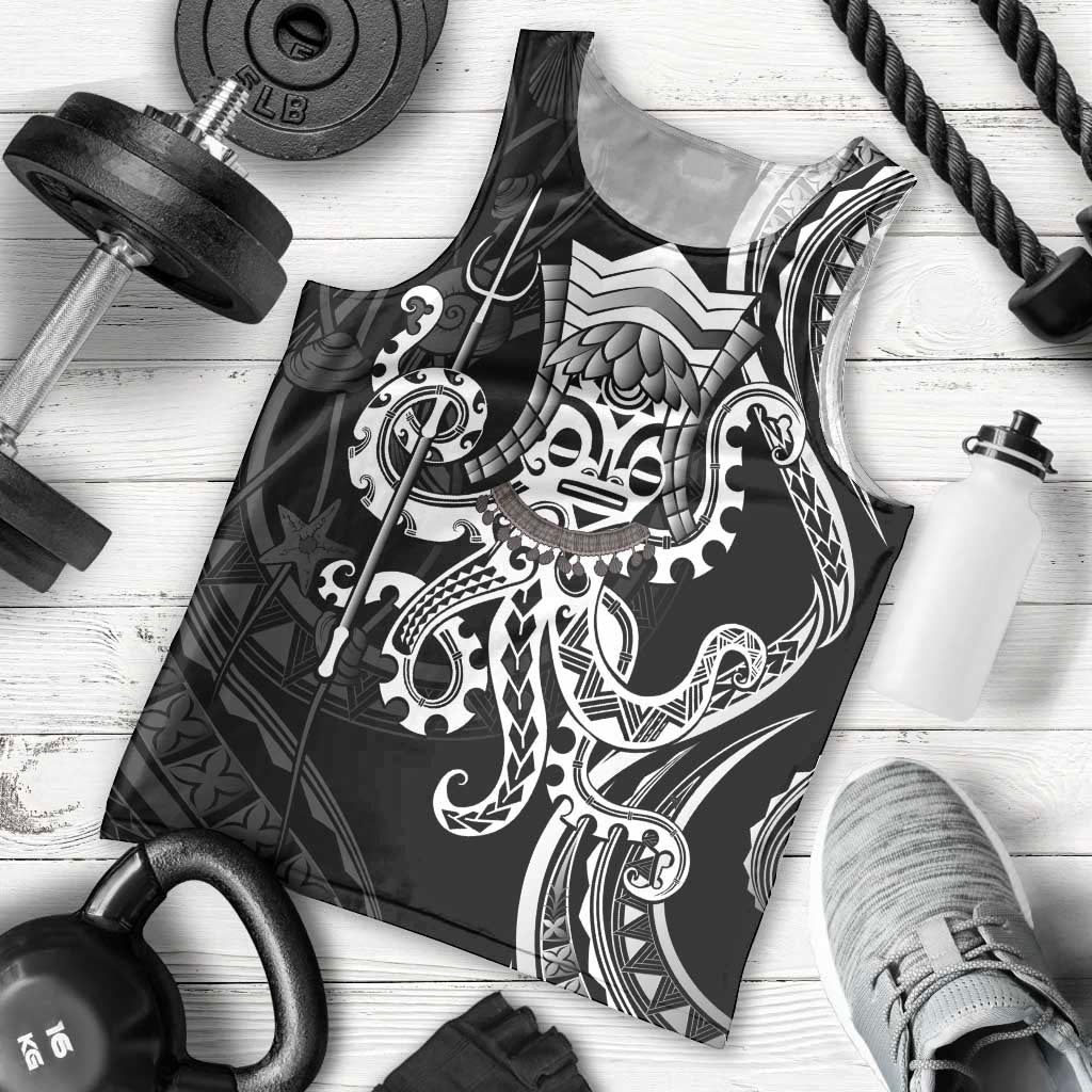 Black Hawaii Kanaloa God Men Tank Top Hawaiian Octopus LT14 - Polynesian Pride