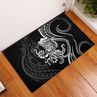 Black Hawaii Kanaloa God Rubber Doormat Hawaiian Octopus LT14 - Polynesian Pride