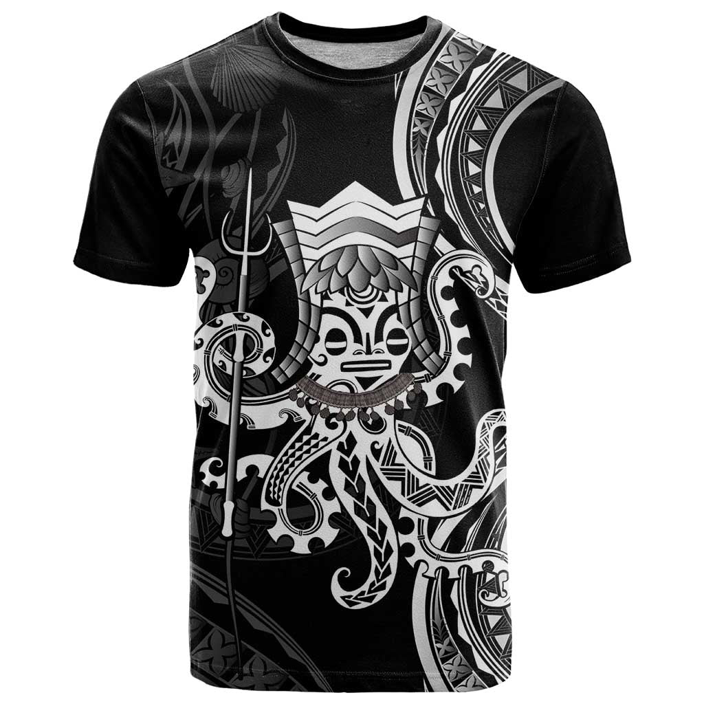 Black Hawaii Kanaloa God T Shirt Hawaiian Octopus