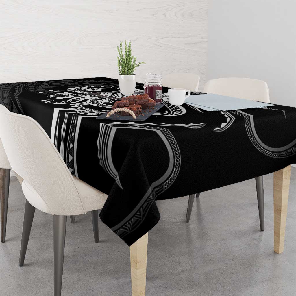Black Hawaii Kanaloa God Tablecloth Hawaiian Octopus LT14 - Polynesian Pride