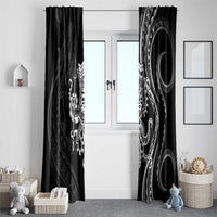Black Hawaii Kanaloa God Window Curtain Hawaiian Octopus LT14 - Polynesian Pride