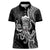 Black Hawaii Kanaloa God Women Polo Shirt Hawaiian Octopus