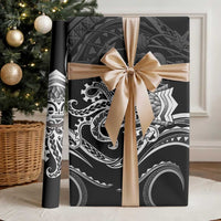 Black Hawaii Kanaloa God Wrapping Paper Hawaiian Octopus LT14 - Polynesian Pride