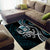 Turquoise Hawaii Kanaloa God Area Rug Hawaiian Octopus