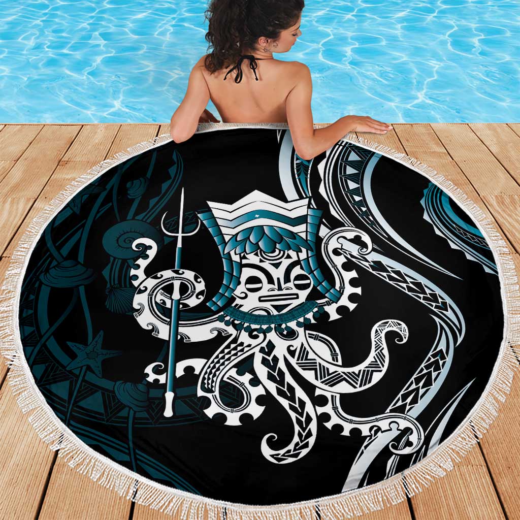 Turquoise Hawaii Kanaloa God Beach Blanket Hawaiian Octopus LT14 - Polynesian Pride