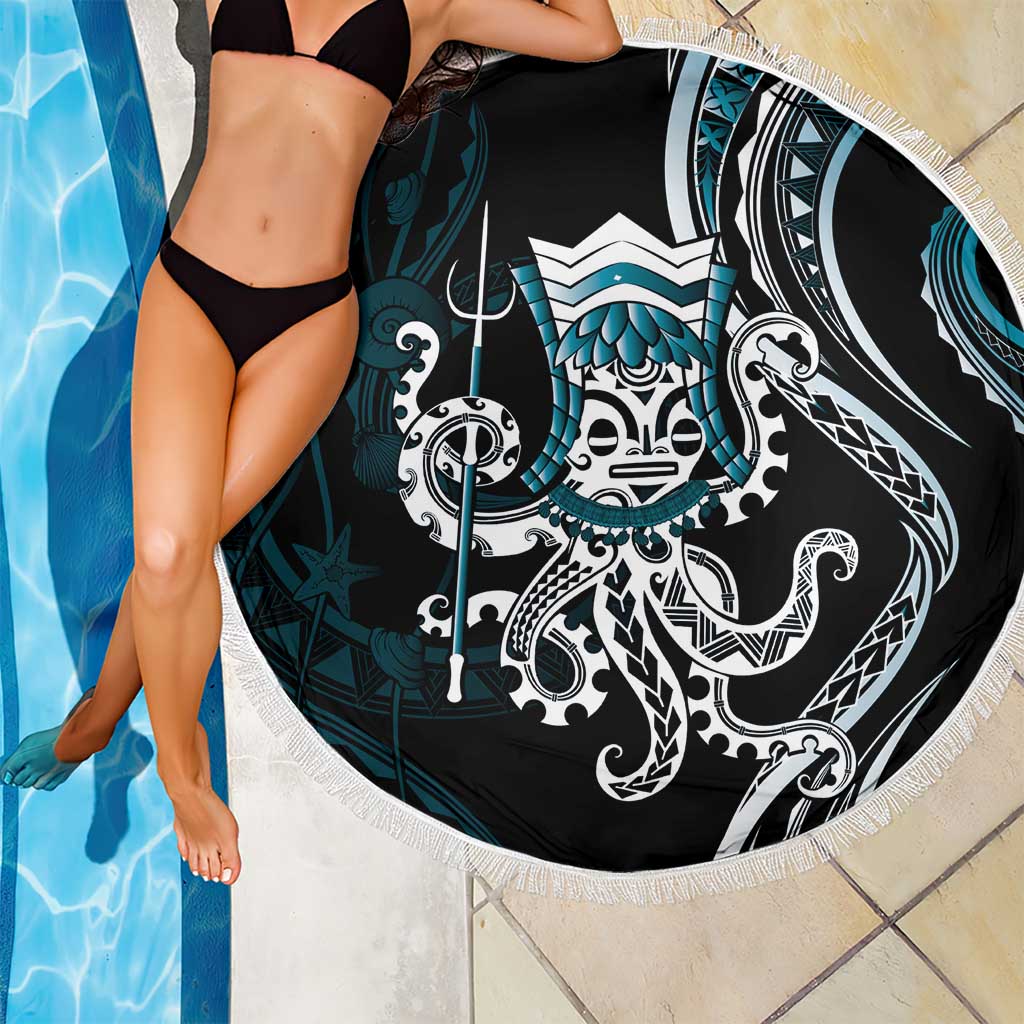 Turquoise Hawaii Kanaloa God Beach Blanket Hawaiian Octopus LT14 - Polynesian Pride