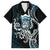Turquoise Hawaii Kanaloa God Family Matching Off Shoulder Maxi Dress and Hawaiian Shirt Hawaiian Octopus