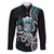 Turquoise Hawaii Kanaloa God Family Matching Off Shoulder Maxi Dress and Hawaiian Shirt Hawaiian Octopus