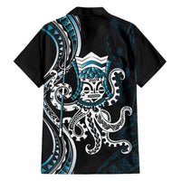 Turquoise Hawaii Kanaloa God Hawaiian Shirt Hawaiian Octopus LT14 - Polynesian Pride