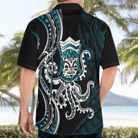 Turquoise Hawaii Kanaloa God Hawaiian Shirt Hawaiian Octopus LT14 - Polynesian Pride