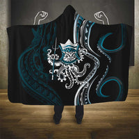 Turquoise Hawaii Kanaloa God Hooded Blanket Hawaiian Octopus LT14 - Polynesian Pride