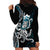 Turquoise Hawaii Kanaloa God Hoodie Dress Hawaiian Octopus