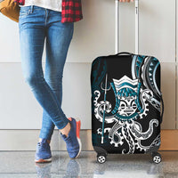 Turquoise Hawaii Kanaloa God Luggage Cover Hawaiian Octopus