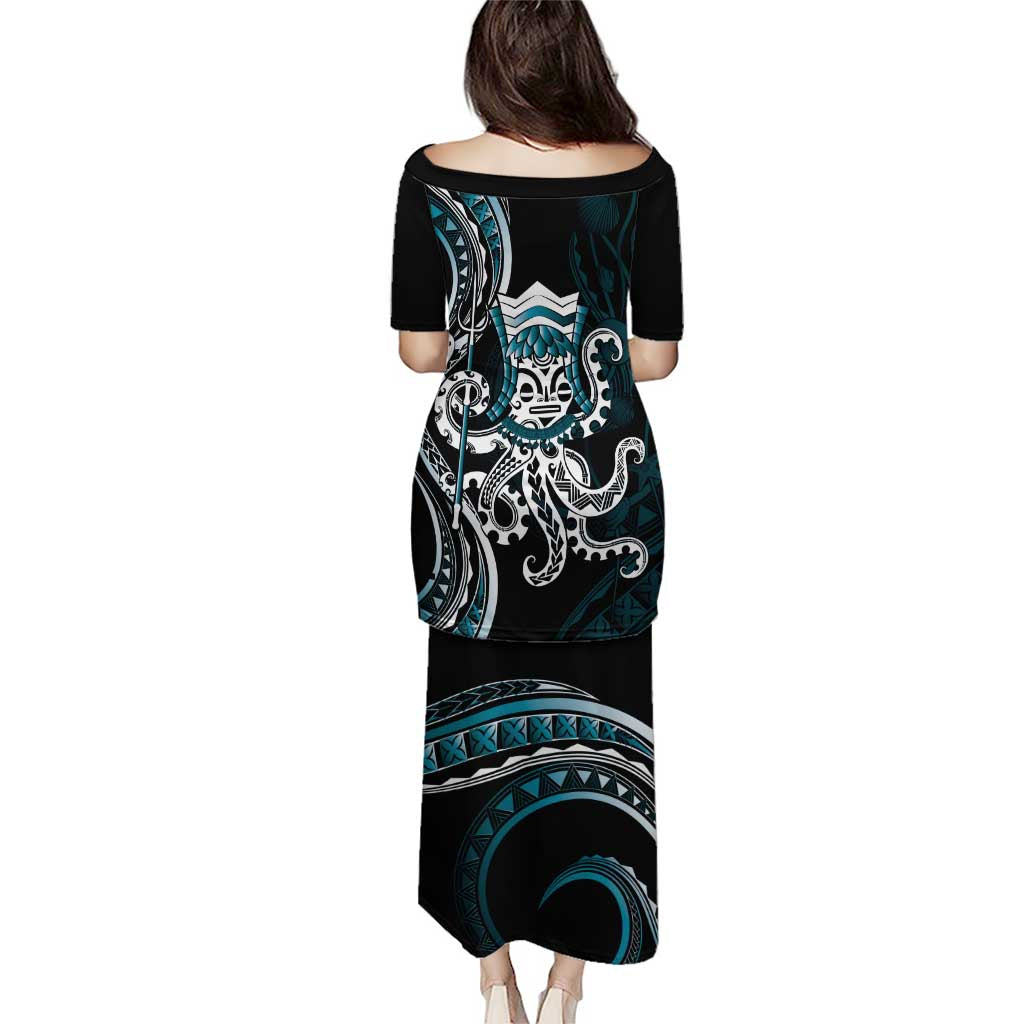 Turquoise Hawaii Kanaloa God Puletasi Hawaiian Octopus LT14 - Polynesian Pride