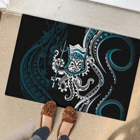 Turquoise Hawaii Kanaloa God Rubber Doormat Hawaiian Octopus LT14 - Polynesian Pride