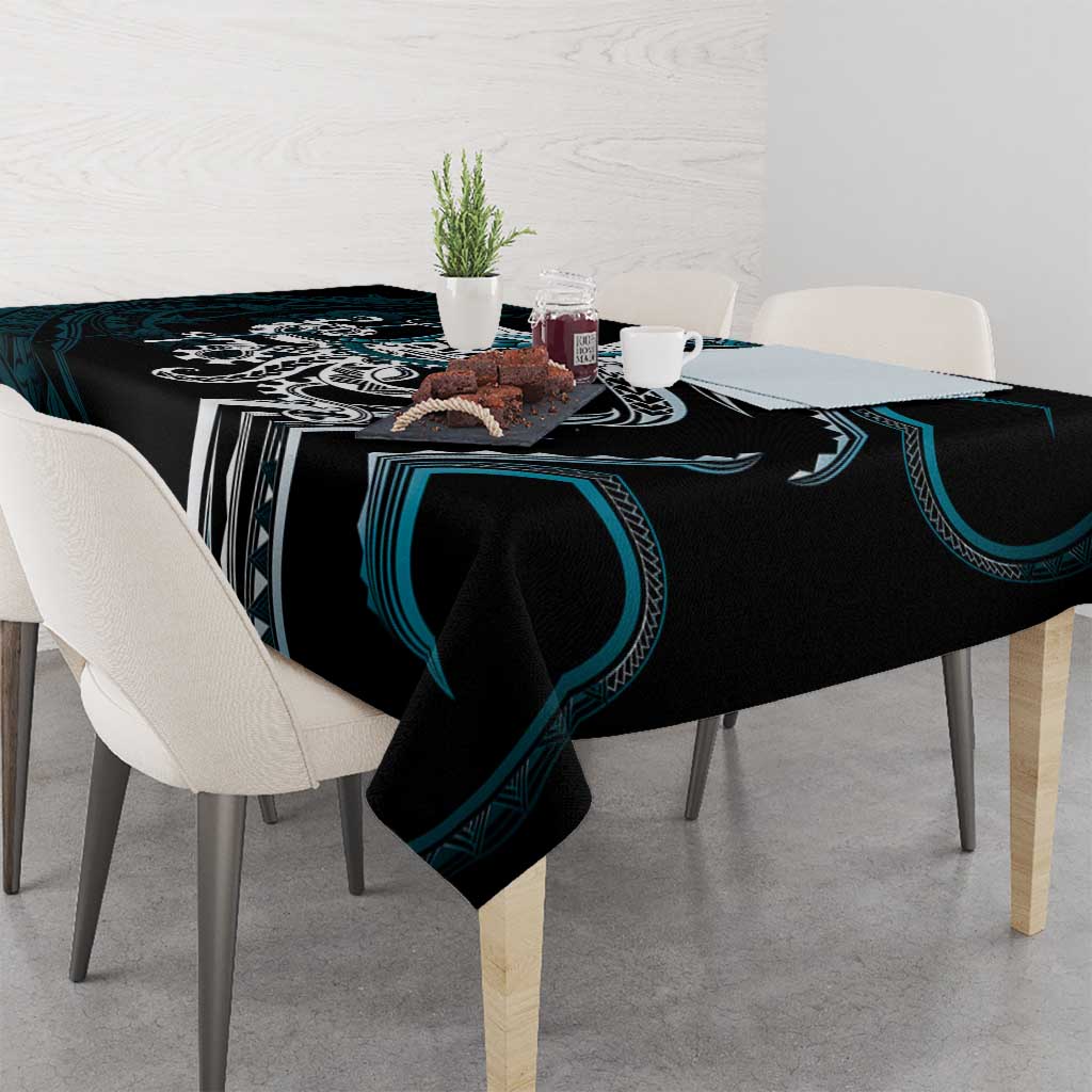 Turquoise Hawaii Kanaloa God Tablecloth Hawaiian Octopus LT14 - Polynesian Pride