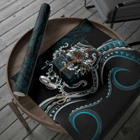 Turquoise Hawaii Kanaloa God Wrapping Paper Hawaiian Octopus LT14 - Polynesian Pride