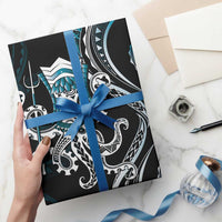 Turquoise Hawaii Kanaloa God Wrapping Paper Hawaiian Octopus LT14 - Polynesian Pride