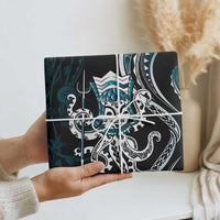 Turquoise Hawaii Kanaloa God Wrapping Paper Hawaiian Octopus LT14 - Polynesian Pride