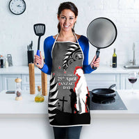 New Zealand ANZAC Day Apron 25th April Silver Fern With Poppy - Polynesian Pride