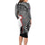 New Zealand ANZAC Day Family Matching Long Sleeve Bodycon Dress and Hawaiian Shirt 25th April Silver Fern With Poppy