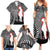 New Zealand ANZAC Day Family Matching Summer Maxi Dress and Hawaiian Shirt 25th April Silver Fern With Poppy