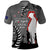 New Zealand ANZAC Day Polo Shirt 25th April Silver Fern With Poppy