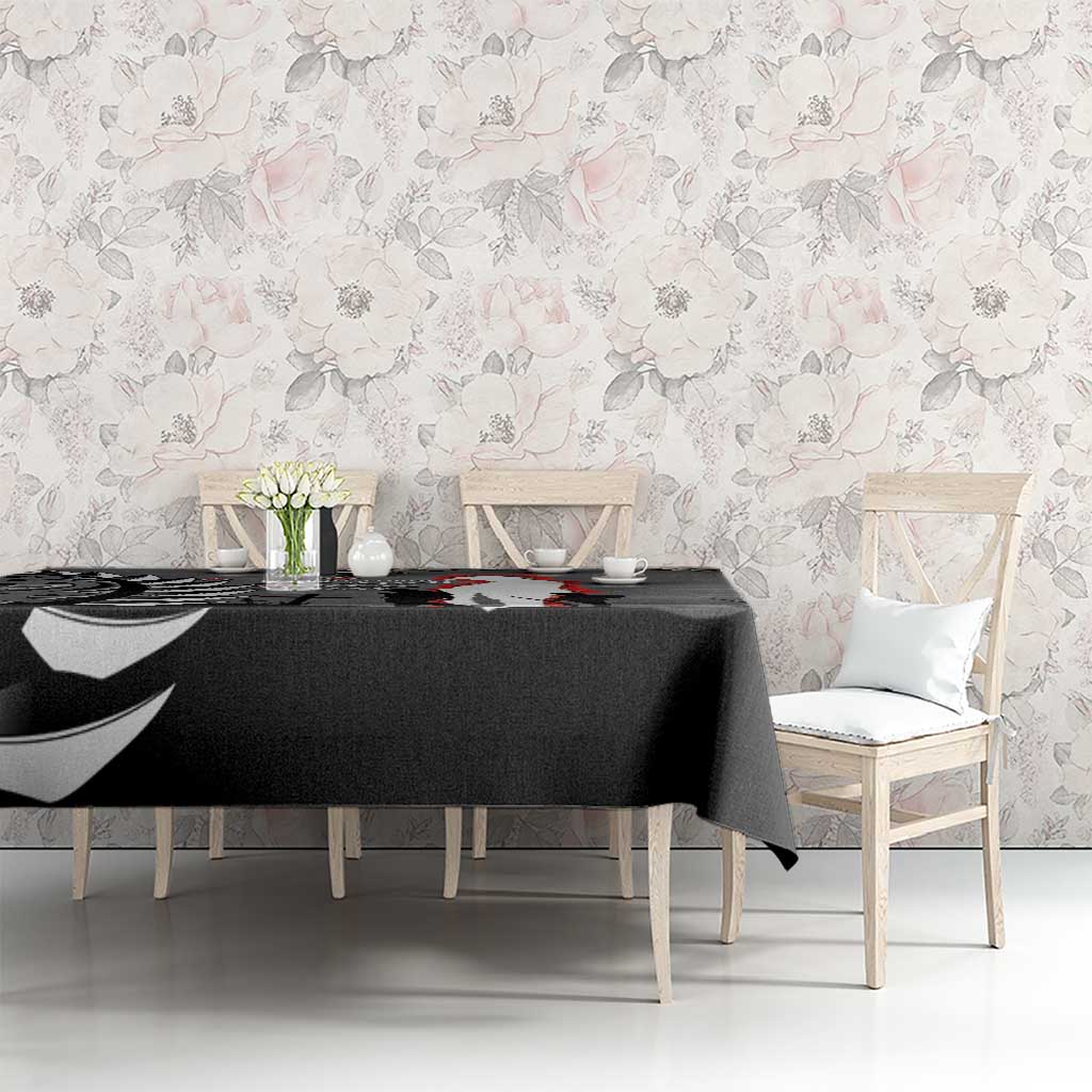 New Zealand ANZAC Day Tablecloth 25th April Silver Fern With Poppy LT14 - Polynesian Pride