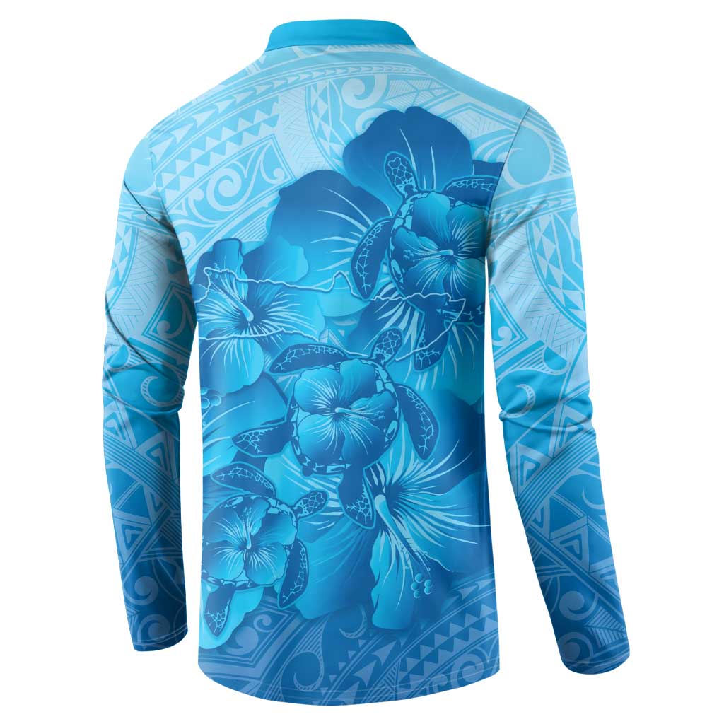 Aloha Hawaii Molokai Island Button Sweatshirt Hibiscus Tribal Honu Hawaiian Tattoo