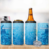 Aloha Hawaii Molokai Island 4 in 1 Can Cooler Tumbler Hibiscus Tribal Honu Hawaiian Tattoo