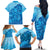 Aloha Hawaii Molokai Island Family Matching Off The Shoulder Long Sleeve Dress and Hawaiian Shirt Hibiscus Tribal Honu Hawaiian Tattoo