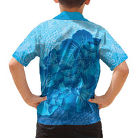 Aloha Hawaii Molokai Island Family Matching Puletasi and Hawaiian Shirt Hibiscus Tribal Honu Hawaiian Tattoo