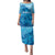 Aloha Hawaii Molokai Island Family Matching Puletasi and Hawaiian Shirt Hibiscus Tribal Honu Hawaiian Tattoo