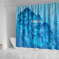 Aloha Hawaii Molokai Island Shower Curtain Hibiscus Tribal Honu Hawaiian Tattoo