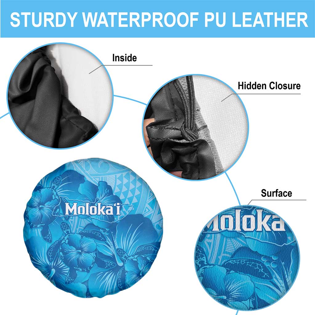 Aloha Hawaii Molokai Island Spare Tire Cover Hibiscus Tribal Honu Hawaiian Tattoo