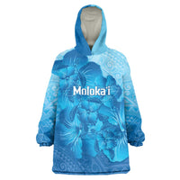 Aloha Hawaii Molokai Island Wearable Blanket Hoodie Hibiscus Tribal Honu Hawaiian Tattoo