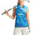 Aloha Hawaii Molokai Island Women Sleeveless Polo Shirt Hibiscus Tribal Honu Hawaiian Tattoo
