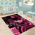 Aloha Hawaii Maui Area Rug Valley Isle Humpback Whale Black