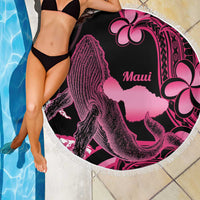 Aloha Hawaii Maui Beach Blanket Valley Isle Humpback Whale Black LT14 - Polynesian Pride