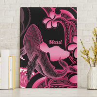 Aloha Hawaii Maui Canvas Wall Art Valley Isle Humpback Whale Black LT14 Without Frame Black - Polynesian Pride