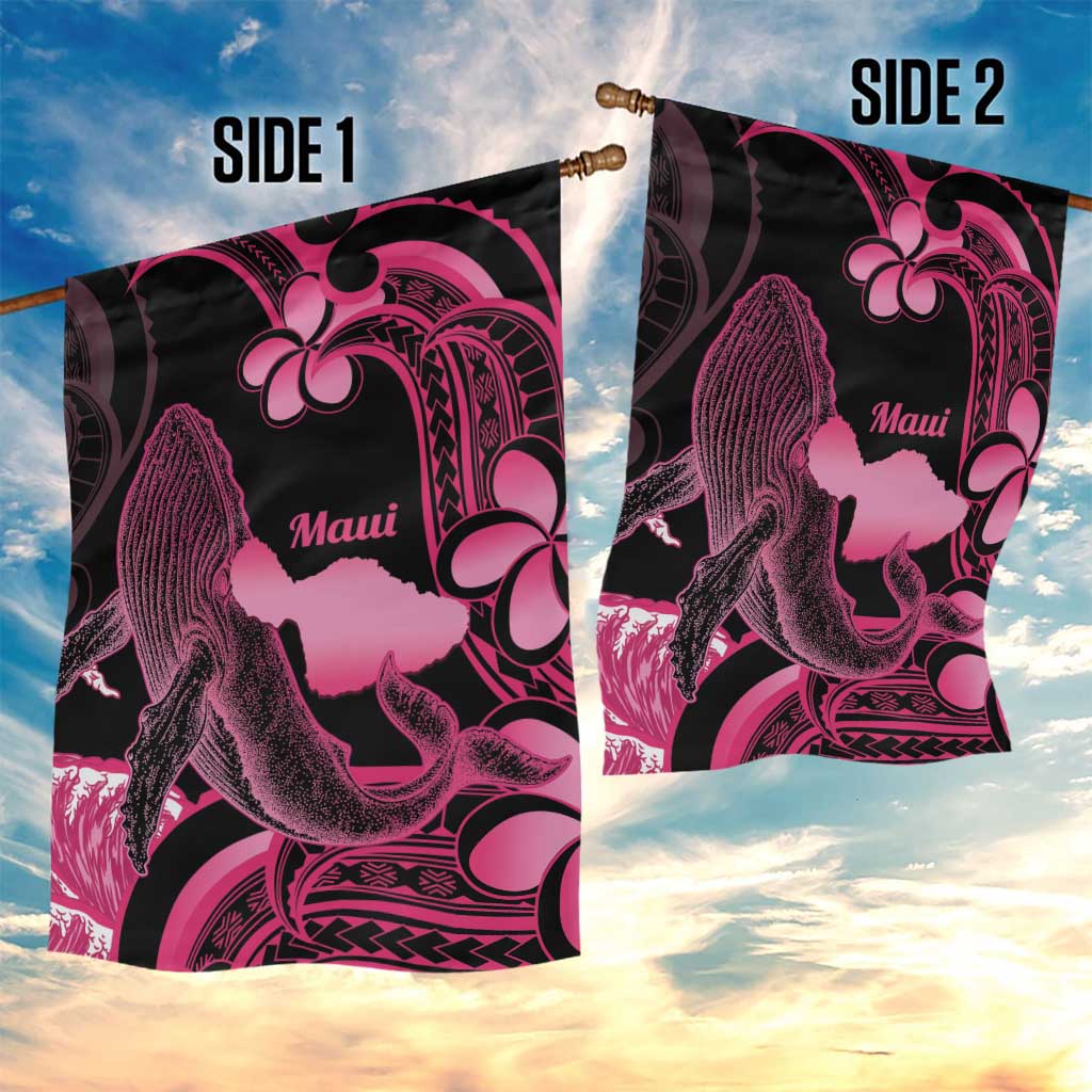 Aloha Hawaii Maui Garden Flag Valley Isle Humpback Whale Black LT14 - Polynesian Pride