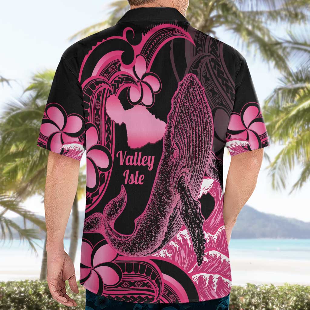 Aloha Hawaii Maui Hawaiian Shirt Valley Isle Humpback Whale Black LT14 - Polynesian Pride