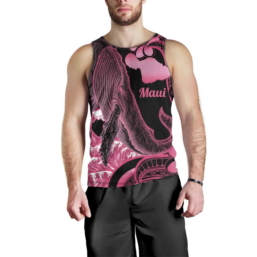 Aloha Hawaii Maui Men Tank Top Valley Isle Humpback Whale Black LT14 - Polynesian Pride
