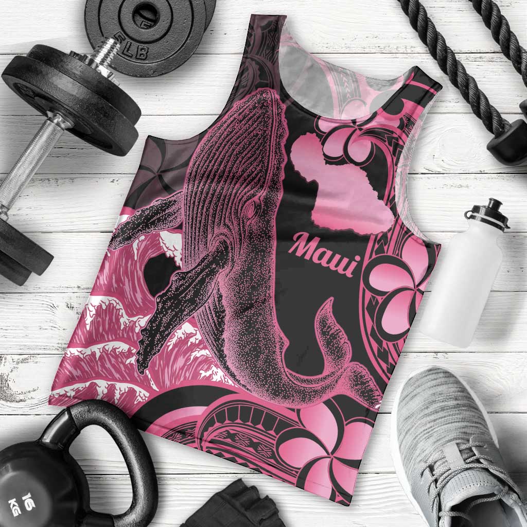 Aloha Hawaii Maui Men Tank Top Valley Isle Humpback Whale Black LT14 - Polynesian Pride